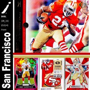 San Francisco 49ers 4 Card Lot - FTBL [28_15]